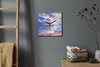 Coloray Uhr auf Leinwand 30x30 cm Wand Uhr Dekoration Produktbild-Vorschau 4