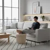 Relaxdays Pouf in velluto, pouf con vano portaoggetti, Anteprima dell’immagine prodotto 3