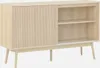 Credenza scandinava a 2 ante effetto legno, 150cm, Marrone Anteprima dell’immagine prodotto 4