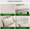 HOMCOM Relaxsessel, Sessel mit Rückenkissen, Loungesessel Produktbild-Vorschau 4