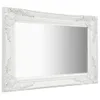 vidaXL Specchio da parete in stile barocco 60x40 cm Bianco Anteprima dell’immagine prodotto 9