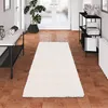 Luxus Hochflor Shaggy Teppich Läufer Dream Beige, Produktbild-Vorschau 1
