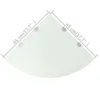 vidaXL Eckregale 2 Stk. mit verchromten Halterungen Glas Produktbild-Vorschau 7