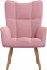 vidaXL Fauteuil relax rose velours Voir les images du produit 2
