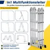 Peviasot univerzální žebřík 7v1, hliník, 4 stupně, cca 470 Náhled obrázku produktu 3