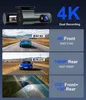 dashcam auto vorne und hinten 4K+1080P, Wi-Fi/APP Mini Dual Produktbild-Vorschau 3