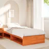 Tagesbett ohne Matratze Wachsbraun 100x200 cm Massivholz Produktbild-Vorschau 3