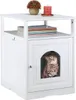 Armoire pour chat blanche avec étagère Voir les images du produit 1