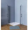 AICA Eckeinstieg 100x76x195cm 6mm ESG Milchglas NANO Produktbild-Vorschau 4