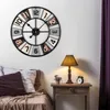 YorbayWanduhr Große  60cm Wohnzimmer  Modern  Wanduhr Rund Produktbild-Vorschau 3