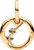 A gold-colored Pandora charm shaped like the Aries constellation, with small stars and cubic zirconia stones. Podgląd zdjęcia produktu