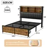 Polsterbett mit 2 Stauraum Schubladen, 160x200 Doppelbett Produktbild-Vorschau 7