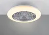 LED Deckenventilator STRALSUND Ø49cm Silber Fernbedienung Produktbild-Vorschau 3