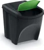 A black recycling bin with a green lid. Anteprima dell’immagine prodotto