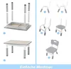 XINZI Kindertisch mit 2 Stühlen, 80×60cm Kindertischgruppe Produktbild-Vorschau 6