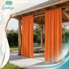 Lantigo Rideau extérieur Orange 155x200 cm anti-UV | Rideau Voir les images du produit 8