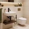 Rubinetto Per Lavabo Con Doccetta Bidet REA Lungo Black Anteprima dell’immagine prodotto 2