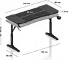 Huzaro Hero 3.6 Black gaming desk Anteprima dell’immagine prodotto 14