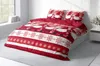 Winter Bettwäsche 200x220 cm Wichtel Weihnachten rot weiß Produktbild-Vorschau 3