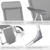 2 chaises de jardin pliantes en aluminium avec appui-tête Voir les images du produit 5