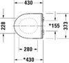 Duravit DuraStyle WC-Sitz, Scharniere Edelstahl,  mit Produktbild-Vorschau 2