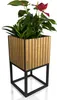 Blumenbeet štvorcový LOFT FIORINO Lišty 22x22x40 cm Náhľad obrázku produktu 1