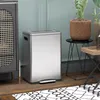 HOMCOM Vuilnisbak 40 liter, trapmodel met 2 binnenbakken, Productafbeelding-voorbeeld 2