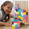 Holz 3D Puzzle 42 Teile, Tetris Geometrie Spiel, Denkspiel Produktbild-Vorschau 8
