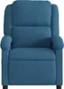 vidaXL Poltrona relax in velluto blu Anteprima dell’immagine prodotto 3