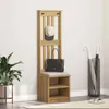 vidaXL Věšák na kabáty SANDNES 45x40x159,5 cm z masivního Náhled obrázku produktu 1