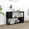 vidaXL Regál na knihy černý 100x24x63 cm odvozený výrobek Náhled obrázku produktu 2