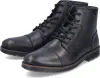 A pair of black leather boots on a white background. Produktbild-Vorschau