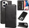 Etui Leder Buch Fall Na Iphone 16 Pro Max - Czarne Produktbild-Vorschau 2