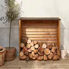 sweeek - Kaminholzregal 120x45x120cm, Holz - Natur Produktbild-Vorschau 5