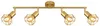 Deckenleuchte, Metall, Gold, 4-Flammig, Gitter, L 60 cm Produktbild-Vorschau 3