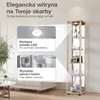 K-Möbel witryna szklana stojąca bukowa (176x37x33 cm) z 4 Podgląd zdjęcia produktu 5