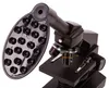 A close-up, studio shot of a black microscope with a smartphone holder attachment. Podgląd zdjęcia produktu