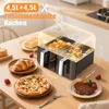 Heißluftfritteuse XXL doppel Airfryer 2600W / 9L (2x 4,5L Produktbild-Vorschau 8