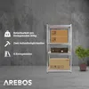 Regał bezśrubowy AREBOS, 160x80x40 cm, 320 kg nośności, Podgląd zdjęcia produktu 2