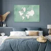 MuchoWow® Poster Weltkarte - Grün - Aquarell 120x80 cm - Produktbild-Vorschau 4