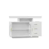 A white modern sideboard with drawers and cabinet doors. Anteprima dell’immagine prodotto