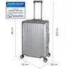 TRAVELHOUSE® Aluminium Koffer Tokyo 66l silber H 65 x B 42 Produktbild-Vorschau 12