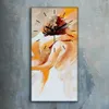 Wanduhr Uhr Wandbild Leinwand 30x60 Paar Liebesakt Malerei Produktbild-Vorschau 2