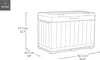 Aufbewahrungsbox Keter Kentwood 190 l 82,3 x 45,7 x 57,7 cm Produktbild-Vorschau 6