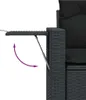 Design 9-tlg. Garten-Sofagarnitur mit Kissen Schwarz Poly Produktbild-Vorschau 7
