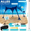 ELONEO Strandzelt Sonnensegel LSF 50+ UV Schutz Windschutz Produktbild-Vorschau 2