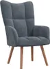 vidaXL Relax kreslo Dark Grey Velvet Náhľad obrázku produktu 7