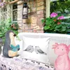 Mr. & Mrs. Panda kissen bedruckt Tauben Liebe - Weiß - Produktbild-Vorschau 2