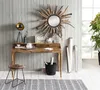 TPFLiving Hocker Minden Akazie mit Metall natur und schwarz Produktbild-Vorschau 5