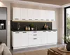 ULWEHOME Küchenzeile 260 cm Mattweiß, Küchenmöbel-Set mit Produktbild-Vorschau 6